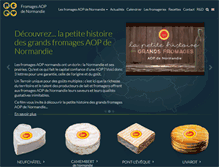 Tablet Screenshot of fromage-normandie.com